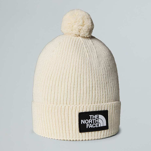 The North Face Tnf Logo Box Pom Beanie White Dune male