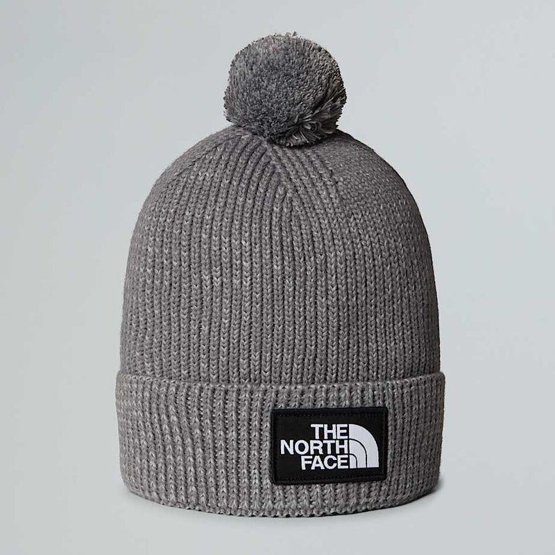 The North Face Tnf Logo Box Pom Beanie Tnf Medium Grey Heather male