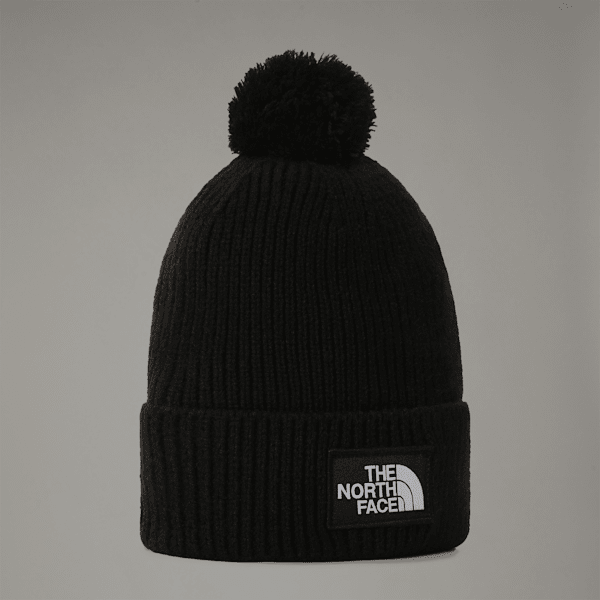 The North Face Tnf Logo Box Pom Beanie Tnf Black One Size male | LYBSTORE