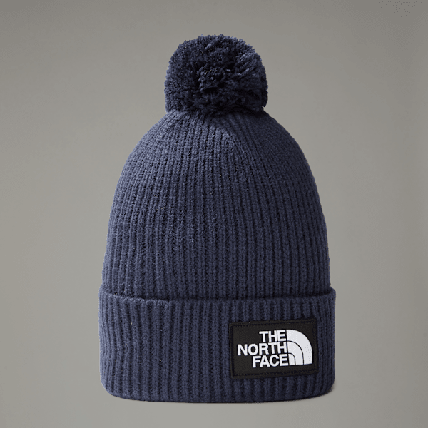 The North Face Tnf Logo Box Pom Beanie Summit Navy