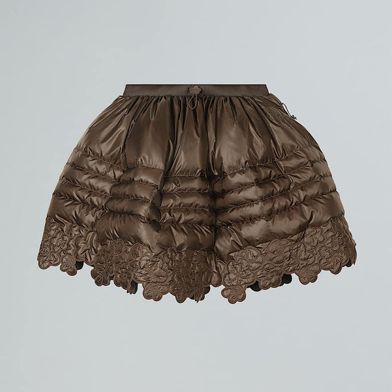 The North Face Tnf X Cecilie Bahnsen Elena Down Skirt Soil Brown Size female