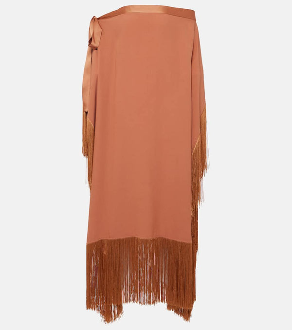 Taller Marmo Aarons fringed crêpe cady kaftan