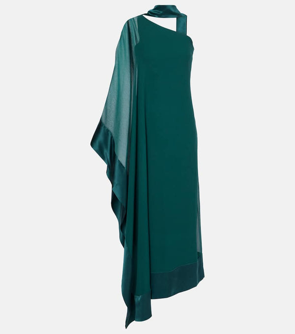 Taller Marmo Betsy Spirito one-shoulder silk maxi dress