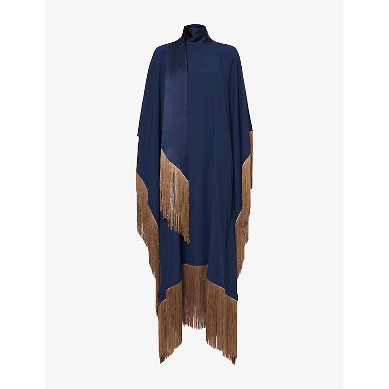  Taller Marmo Mrs Ross fringed-trim woven kaftan