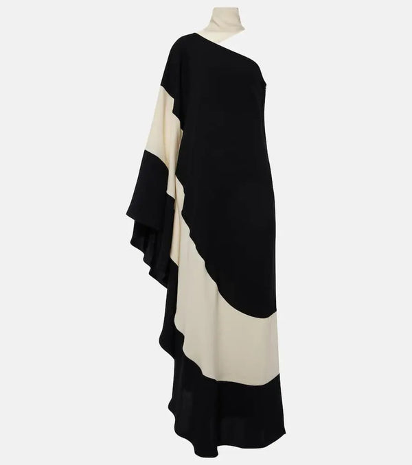 Taller Marmo Tirso scarf-detail intarsia cady gown | LYBSTORE