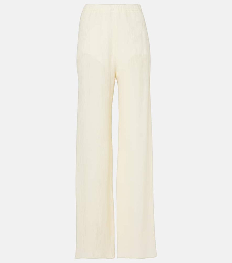 Taller Marmo Zoagli cotton and silk-blend straight pants