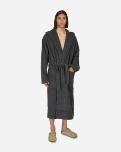 Tekla Hooded Bathrobe Ash Black