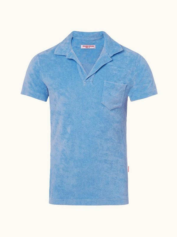 Terry Towelling - Riviera Blue Towelling Resort Polo