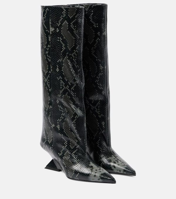 The Attico Cheope 60 leather knee-high boots