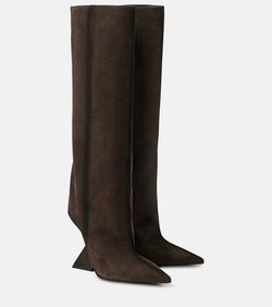 The Attico Cheope suede knee-high boots