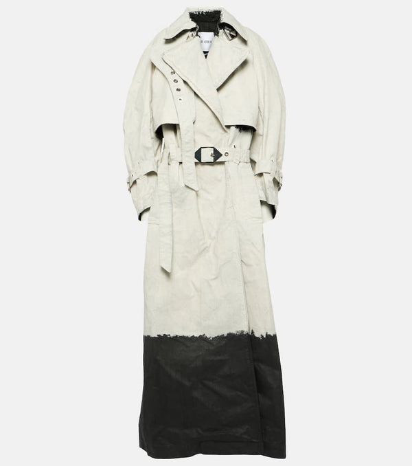 The Attico Coated denim trench coat