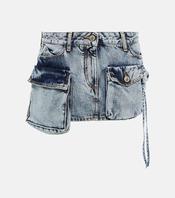 The Attico Denim miniskirt | LYBSTORE