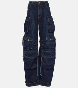 The Attico Fern denim cargo pants | LYBSTORE