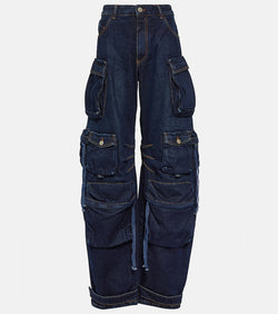 The Attico Fern denim cargo pants