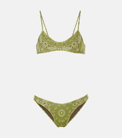 The Attico Paisley bikini