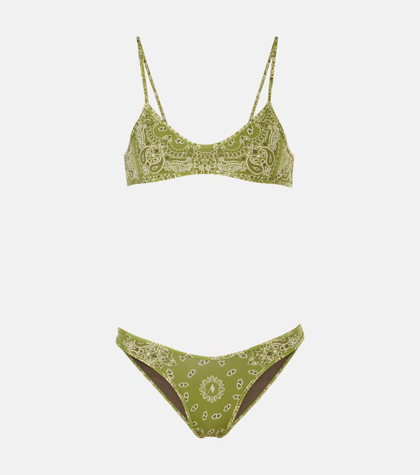 The Attico Paisley bikini