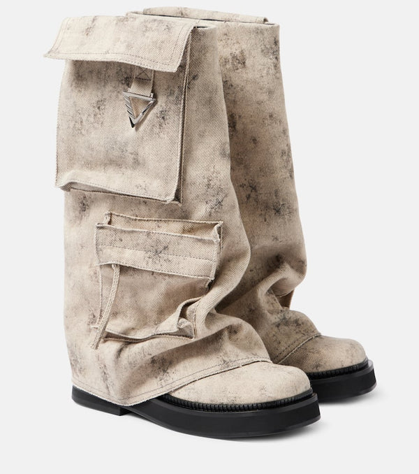 The Attico Robin canvas combat boots