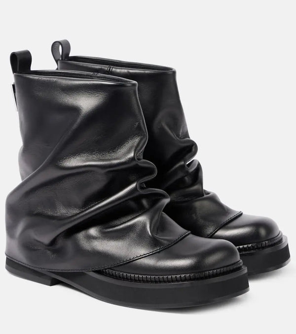 The Attico Robin leather ankle boots | LYBSTORE