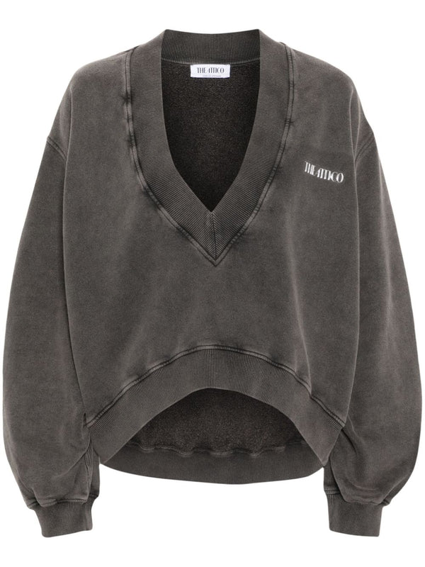 The Attico V Necked Cotton Sweatshirt