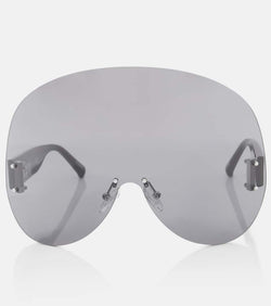 The Attico x Linda Farrow Karl mask sunglasses