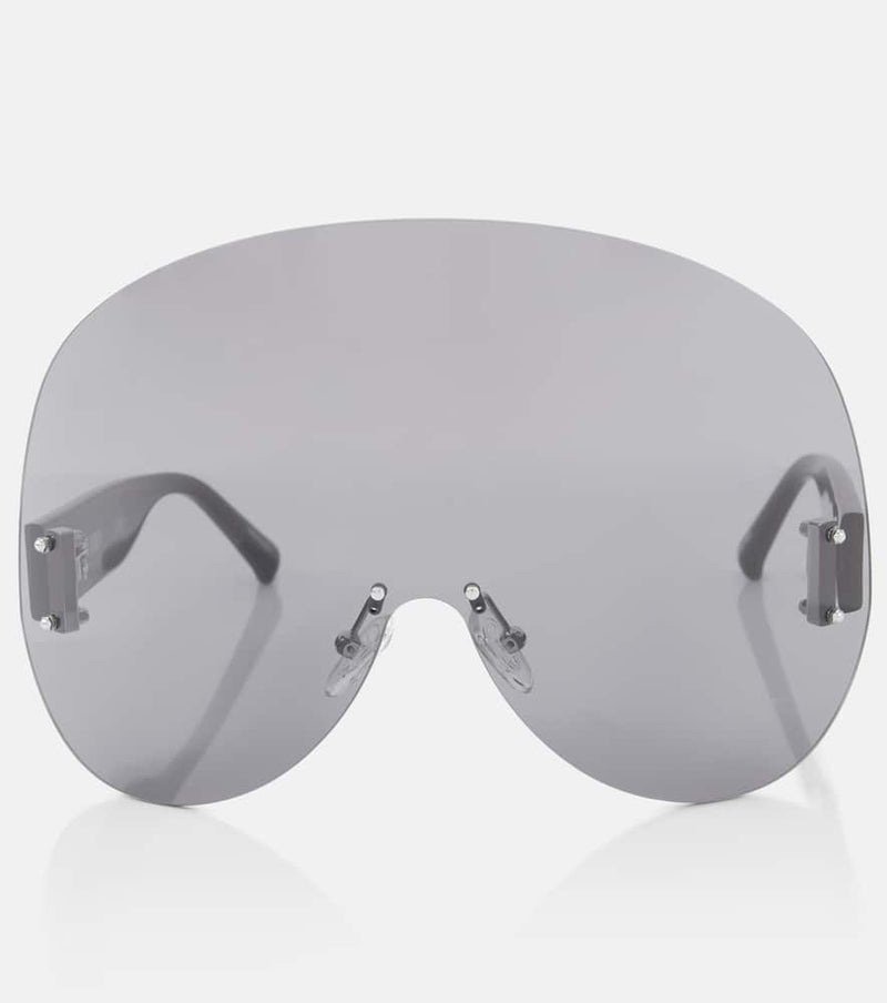 The Attico x Linda Farrow Karl mask sunglasses