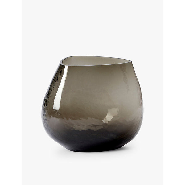 The Conran Shop Smoke mouth-blown glass vase 24.cm x 20.7cm