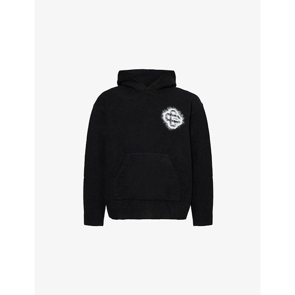 The Couture Club Fluffy Emblem regular-fit stretch-knit hoody