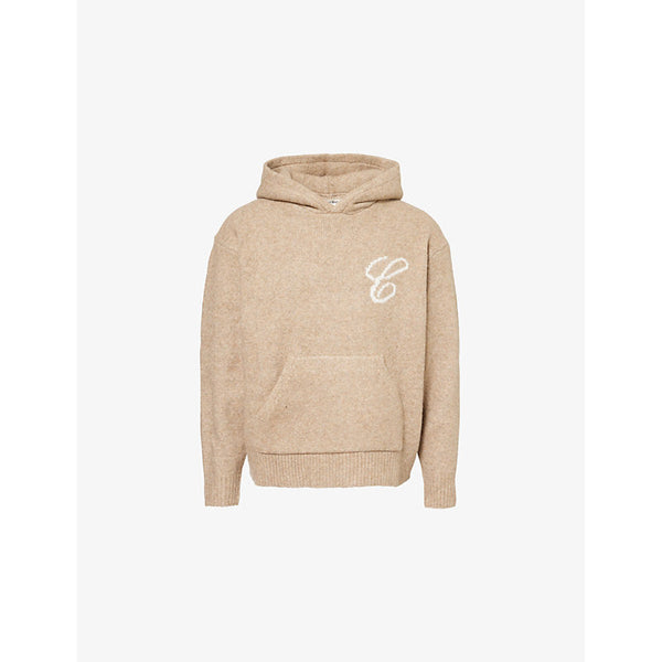 The Couture Club Kangaroo-Pocket Brand-Print Relaxed-Fit Stretch-Woven Blend Hoody