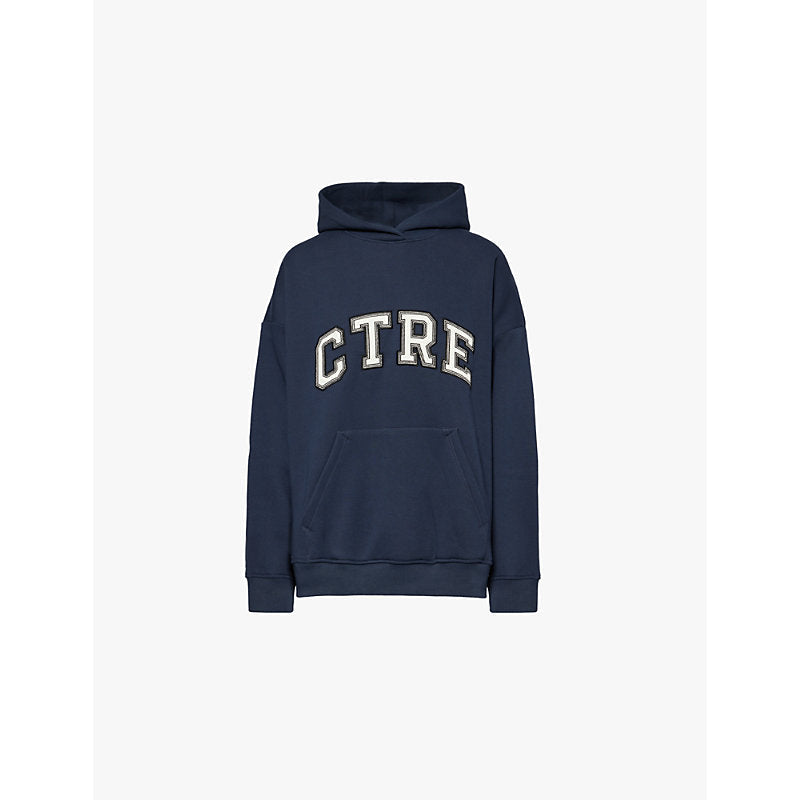 The Couture Club Varsity cotton-jersey hoody