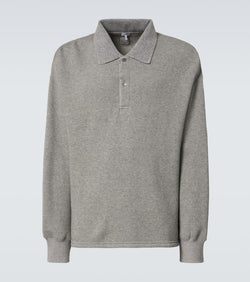 The Elder Statesman Scally cotton and alpaca-blend polo shirt