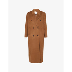 Womens The Frankie Shop Gaia double-breasted wool-blend coat