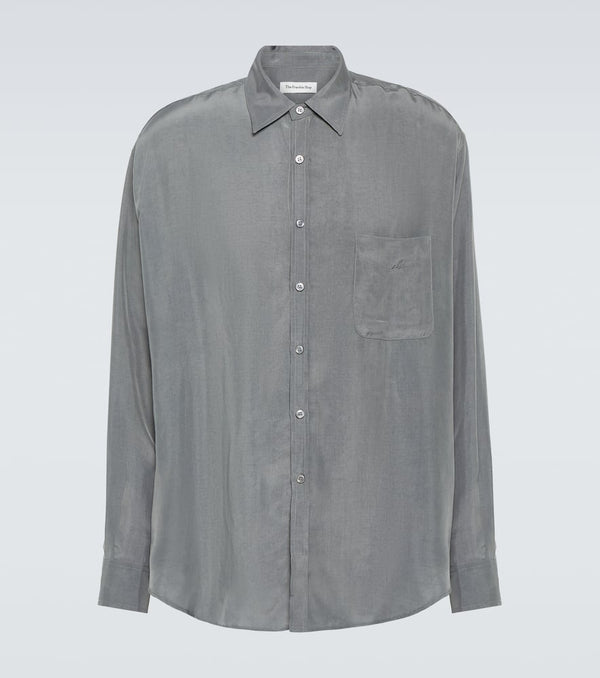 The Frankie Shop Leland cupro shirt