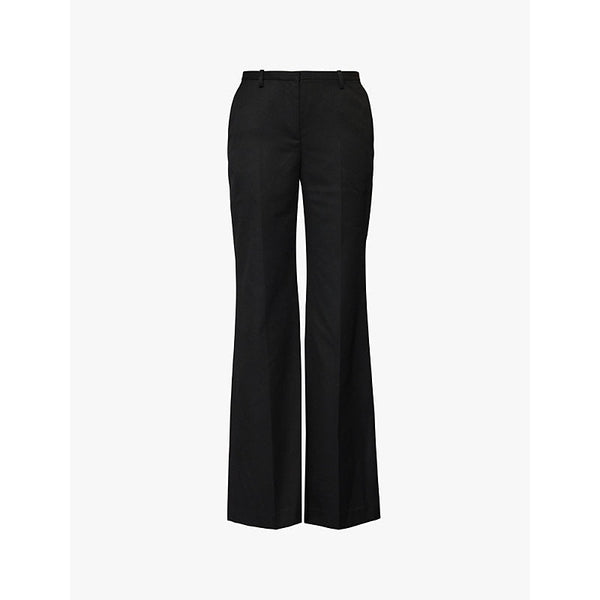 Womens The Frankie Shop Lyra flared-leg twill trousers