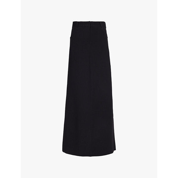 Womens The Frankie Shop Malvo straight-cut wool-blend maxi skirt