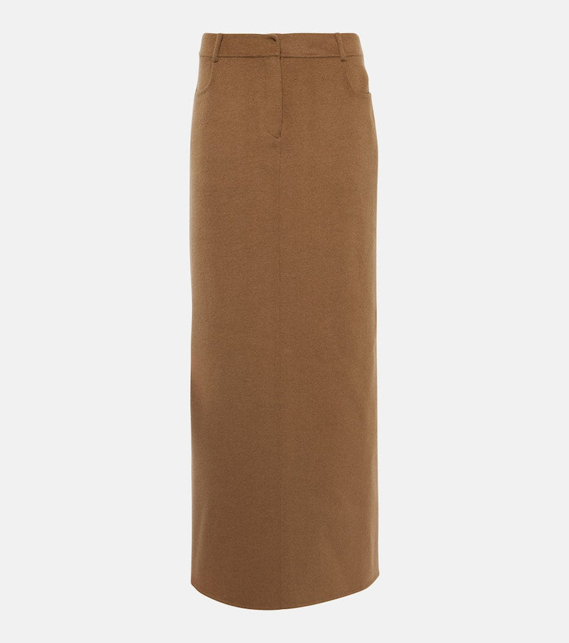 The Frankie Shop Malvo wool-blend maxi skirt