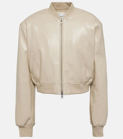 The Frankie Shop Micky faux leather bomber jacket