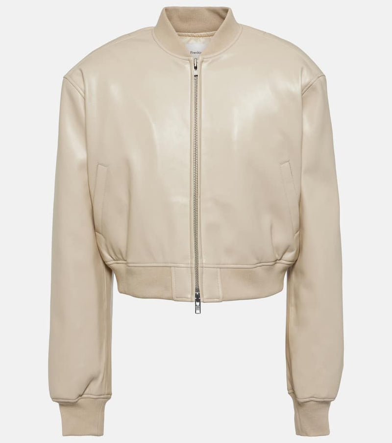 The Frankie Shop Micky faux leather bomber jacket