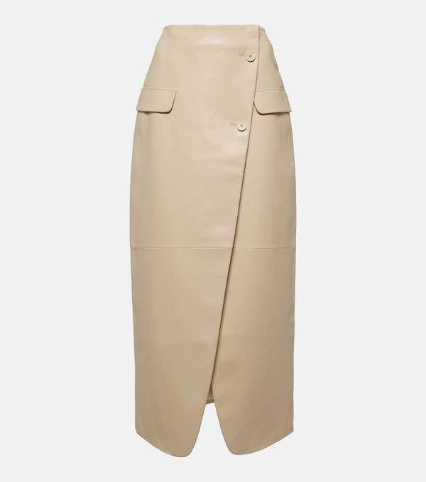 The Frankie Shop Nan faux leather maxi skirt | LYBSTORE