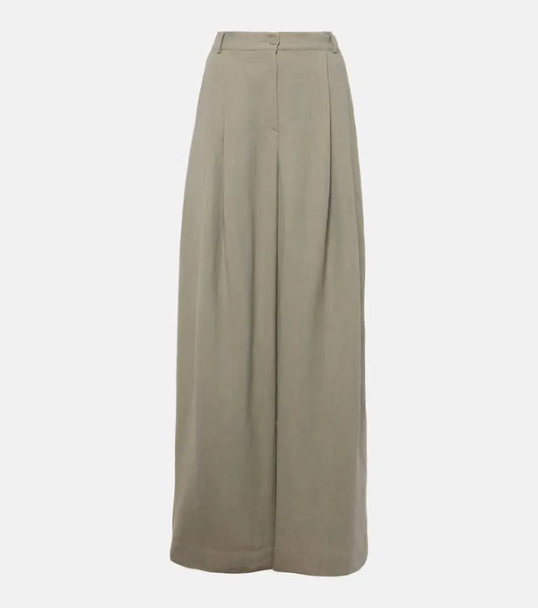 The Frankie Shop Piper pleated wide-leg pants | LYBSTORE