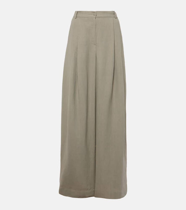 The Frankie Shop Piper pleated wide-leg pants | LYBSTORE