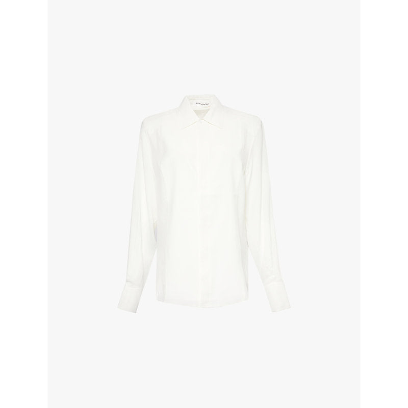  The Frankie Shop Sophie long-sleeve woven shirt