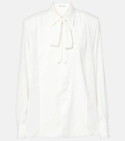 The Frankie Shop Sophie satin blouse