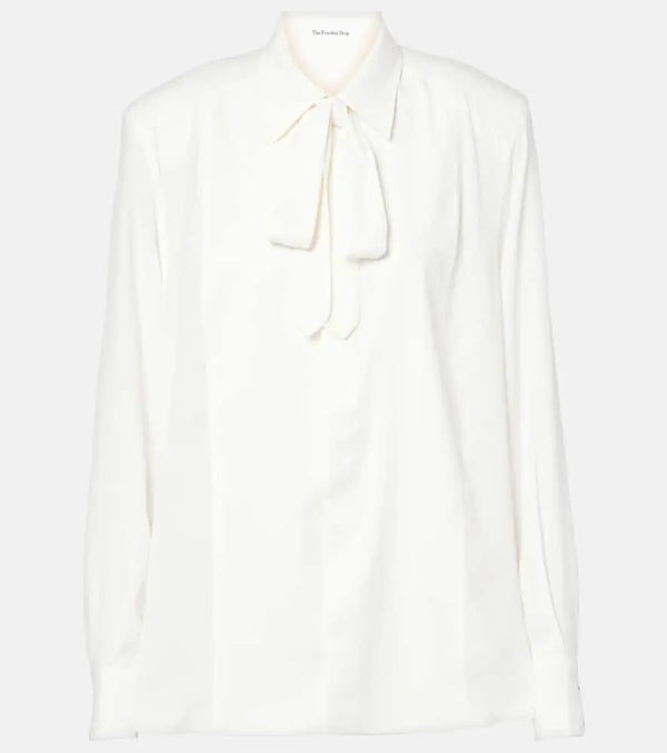 The Frankie Shop Sophie satin blouse