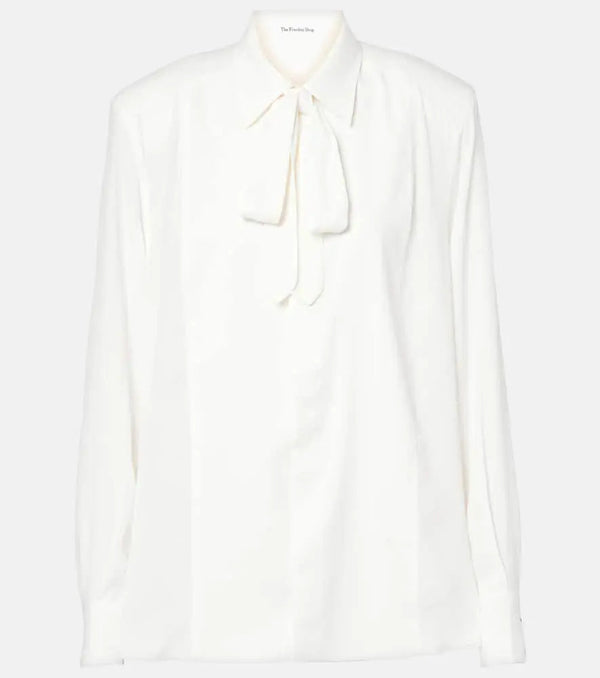 The Frankie Shop Sophie satin blouse | LYBSTORE