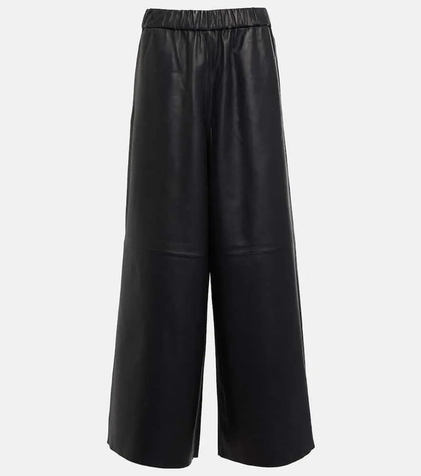 The Frankie Shop Sydney wide-leg leather pants