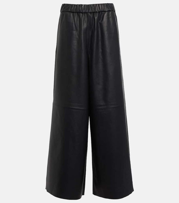 The Frankie Shop Sydney wide-leg leather pants