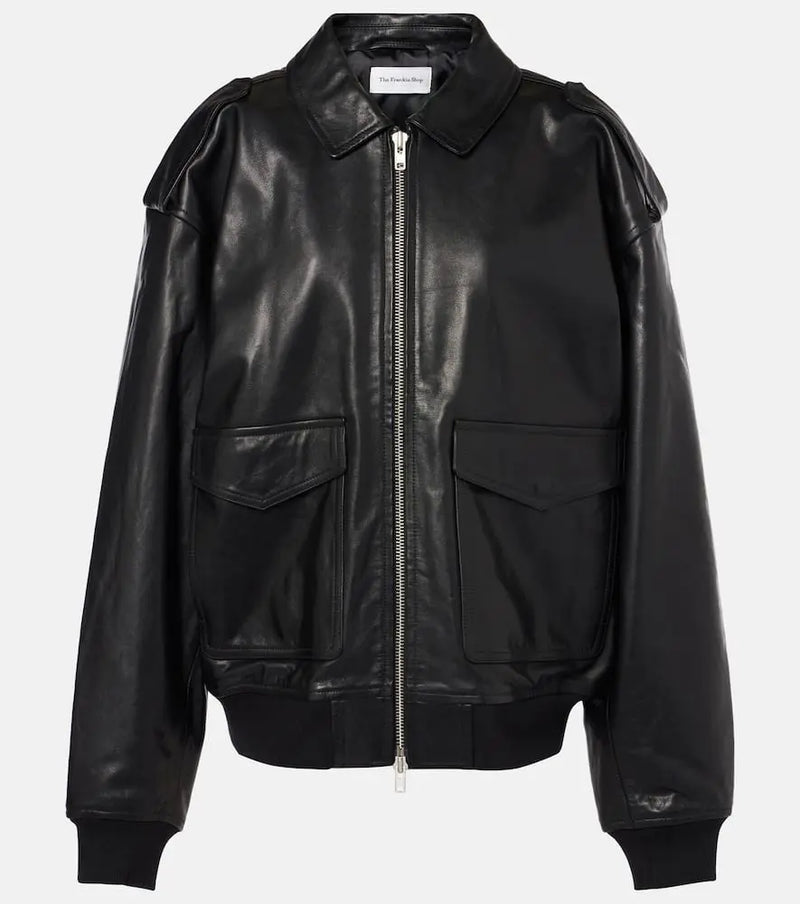 The Frankie Shop Viper leather jacket