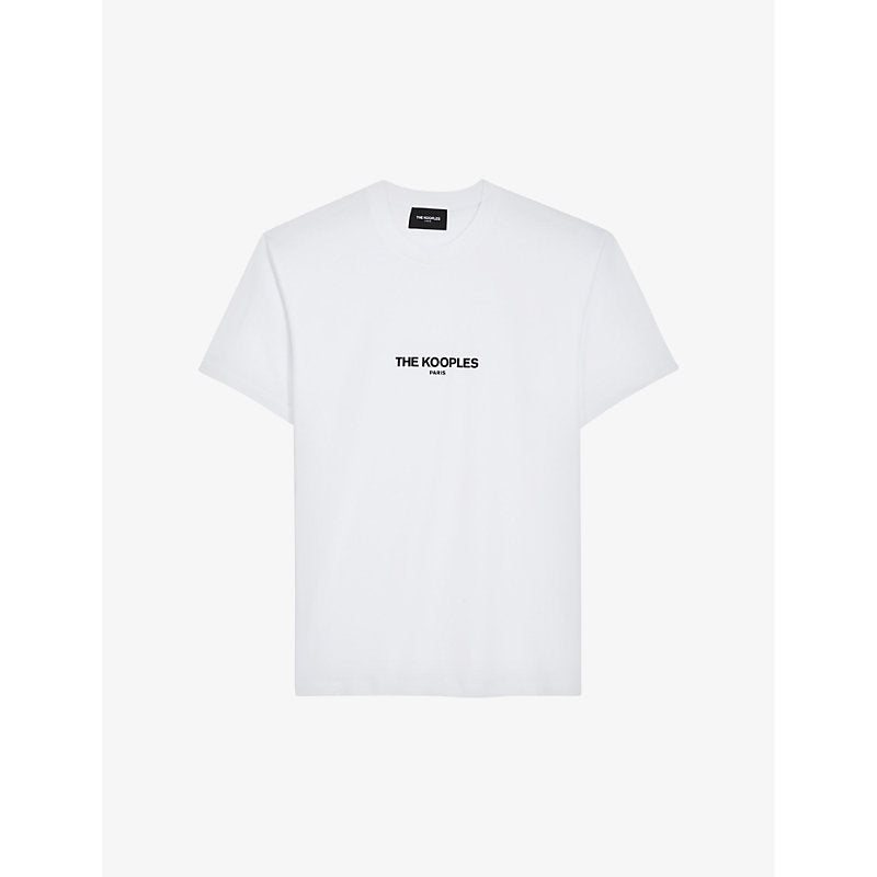 The Kooples Brand-print cotton T-shirt