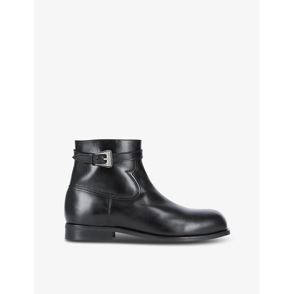 The Kooples Buckle-embellished leather ankle boots