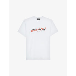 The Kooples Graphic-print cotton-jersey T-shirt